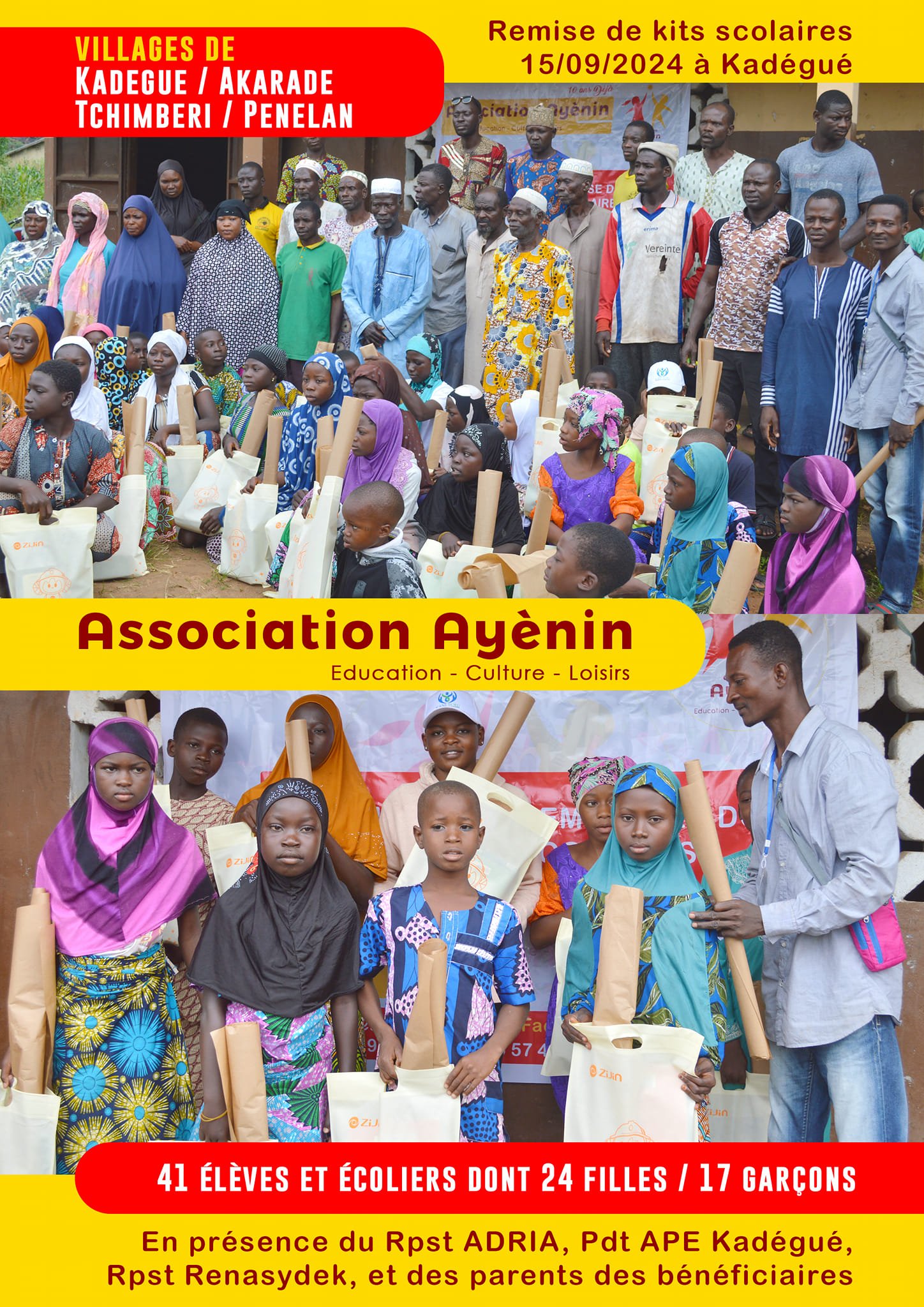 Collecte de kits scolaires